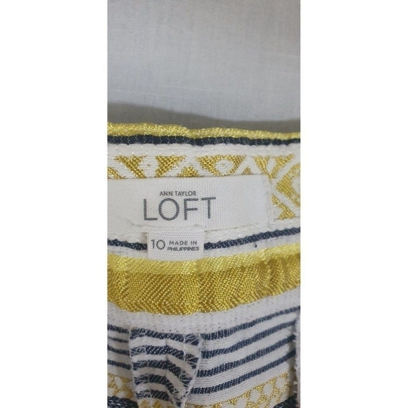 ANN TAYLOR LOFT- WOMENS RIVERA BROCADE SHORTS Size 10 - Picture 7 of 9